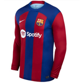 Барселона футболка домашняя 23-24 длинный рукав