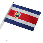 Коста-Рика флаг маленький 14х21см