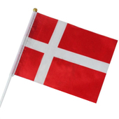 Дания флаг маленький 14х21см