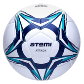 Мяч футбольный Atemi ATTACK бел/син/гол (5)
